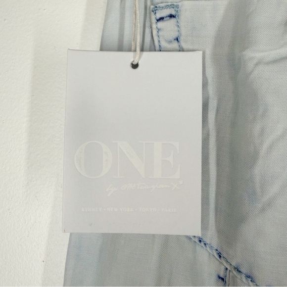 NWT One by One Teaspoon Coco Luxe Harem Pants Faded Grunge Blue Women's Size XS - Picture 15 of 15